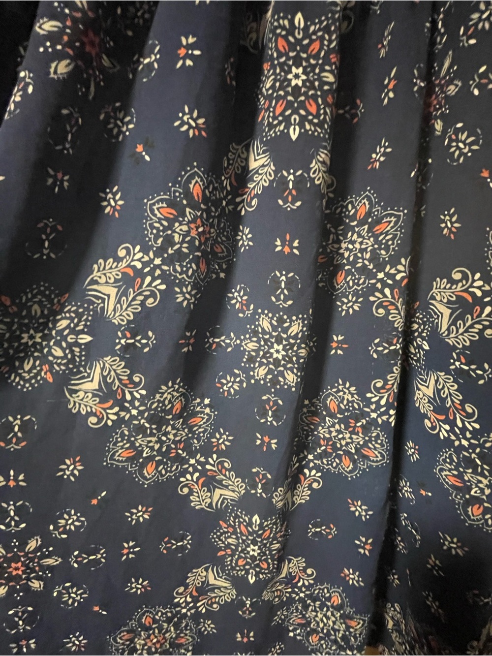 Torrid - cold shoulder dress - navy with pink & white accents - Picture 2 of 3
